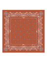Longchamp 50657GSO - SOIE - BRIQUE carré de soie 50x50 cm carre-de-soie