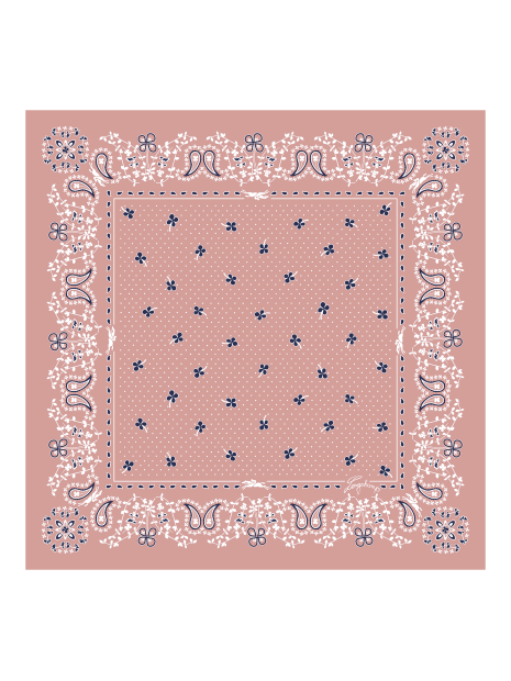 Longchamp 50657GSO - SOIE - ROSETHE carré de soie 50x50 cm carre-de-soie