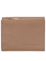 Longchamp 30049021 - CUIR DE VACHETTE - BI portefeuille compact le foulonné complet