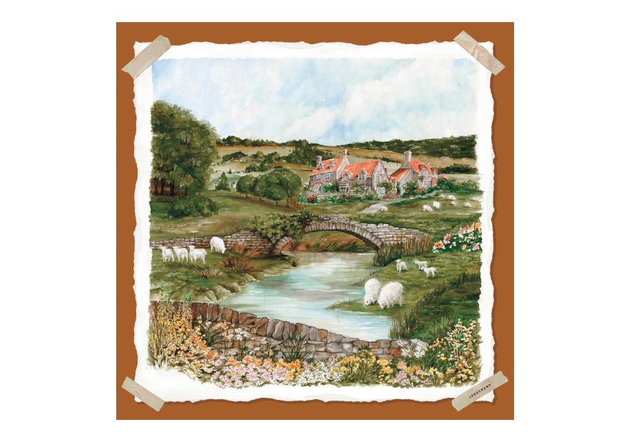 Longchamp 50662GSO carré de soie 70 x 70 cm carre de soie