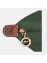 Longchamp 2605089 - NYLON ET CUIR - VERT A sac cabas m le pliage n'est pas format a4 sac-a-main-shopping-toile-ou-cuir