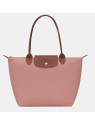 Longchamp 2605089 - NYLON ET CUIR - ROSETH sac cabas m le pliage n'est pas format a4 sac-a-main-shopping-toile-ou-cuir