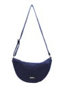 hindbag ANDREA - COTON BIO - LAINE MARIN sac bandoulière demi lune andrea hindbag sacs-a-mains