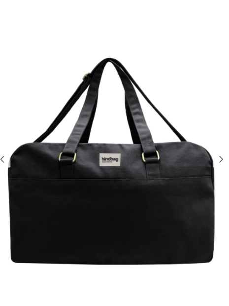 hindbag YVES - COTON BIO - NOIR sac de voyage yves xl sacs-de-voyage