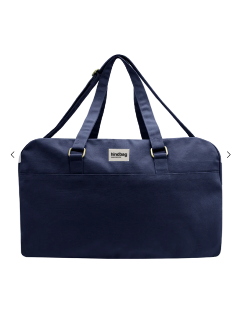 hindbag YVES - COTON BIO - NAVY sac de voyage yves xl sacs-de-voyage
