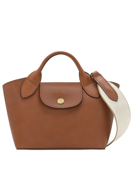 Longchamp 10319HFY - CUIR DE VEAU - COGNAC sac cabas xs longchamp epure sacs-a-mains