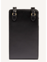Lancel A13950 - CUIR DE VACHETTE - NOIR etui téléphone origami de lancel etui-telephone