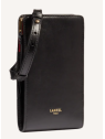 Lancel A13950 - CUIR DE VACHETTE - NOIR etui téléphone origami de lancel etui-telephone