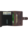 Secrid MV - CUIR DE VACHETTE - CHOCOLAT porte cartes mini wallet vintage porte-cartes