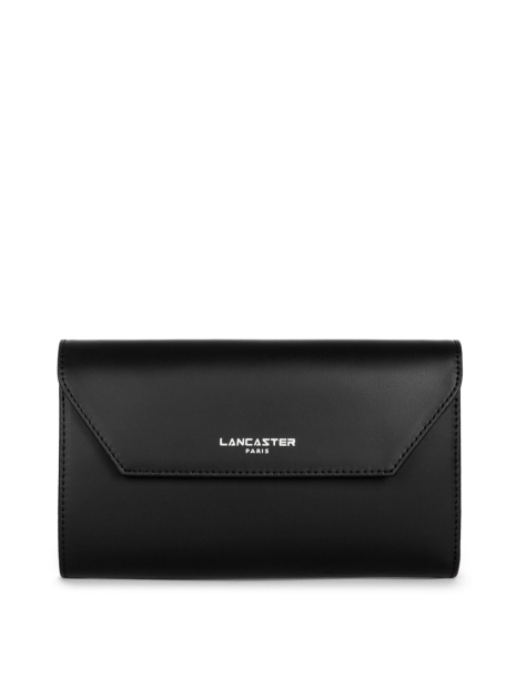 Lancaster 137-04 - CUIR DE VACHETTE - NOIR porte monnaie femme complet smooth complet