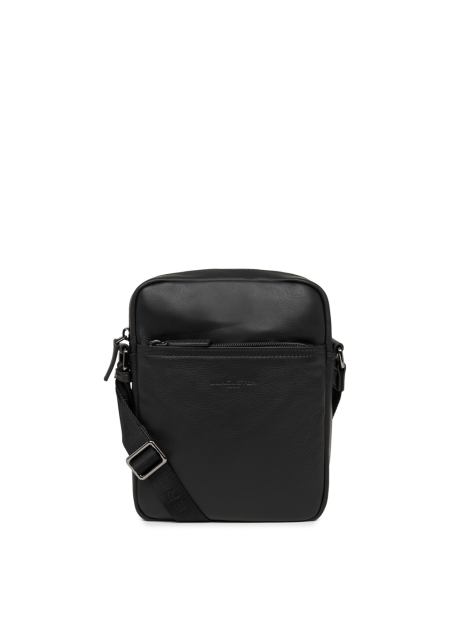 Lancaster 320-14 - CUIR DE VACHETTE - NOIR Soft Vintage - Sacoche sacoche-homme