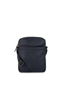 Lancaster 320-14 - CUIR DE VACHETTE - BLEU Soft Vintage - Sacoche sacoche homme