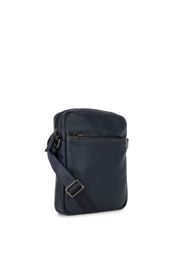 Lancaster 320-14 - CUIR DE VACHETTE - BLEU Soft Vintage - Sacoche sacoche homme