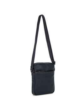 Lancaster 320-14 - CUIR DE VACHETTE - BLEU Soft Vintage - Sacoche sacoche homme