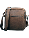 Gerard Henon 7103 - CUIR DE VACHETTE - CHOCOL Pochette bandoulière sacoche-homme