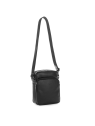 Lancaster 320-10 - CUIR DE VACHETTE - NOIR Soft Vintage - Petite sacoche sacoche-homme