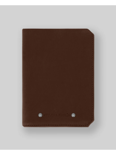 Les Ateliers Foures 922 - CUIR DE VACHETTE - COGNAC Portefeuille/Porte-cartes portefeuille-homme