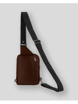 Les Ateliers Foures 9169 - CUIR DE VACHETTE - COGNAC holster épaule rabat baroudeur pallas banane d'epaule