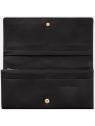 Longchamp 30050HGC - CUIR DE VEAU - NOIR portefeuille long à rabat pmpb