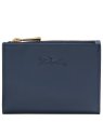 Longchamp 30049HFY - CUIR DE VEAU - MARINE portefeuille compact épure pmpb