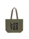 Lancaster TOTE-06 - COTON - KAKI sac shopping tote bag toile sac-a-main-shopping-toile-ou-cuir