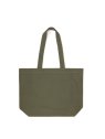 Lancaster TOTE-06 - COTON - KAKI sac shopping tote bag toile sac-a-main-shopping-toile-ou-cuir
