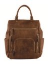 MIA &  JOY MJ2505 - POLYESTER - CAMEL sac à dos taille s francesca sacs-a-mains