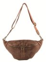 MIA &  JOY MJ1852 - CROUTE DE CUIR - MARRON banane épaule façon reptile sacs-a-mains