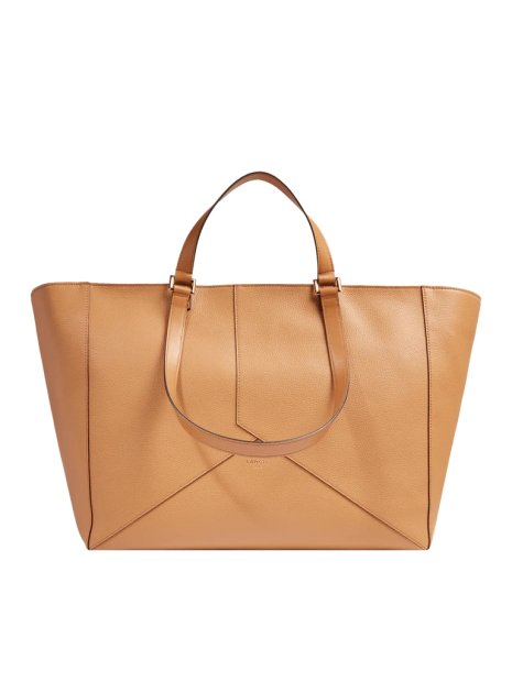 Lancel A13698 - CUIR DE VACHETTE - CAME sac cabas zippé l enveloppe de lancel sacs-a-mains