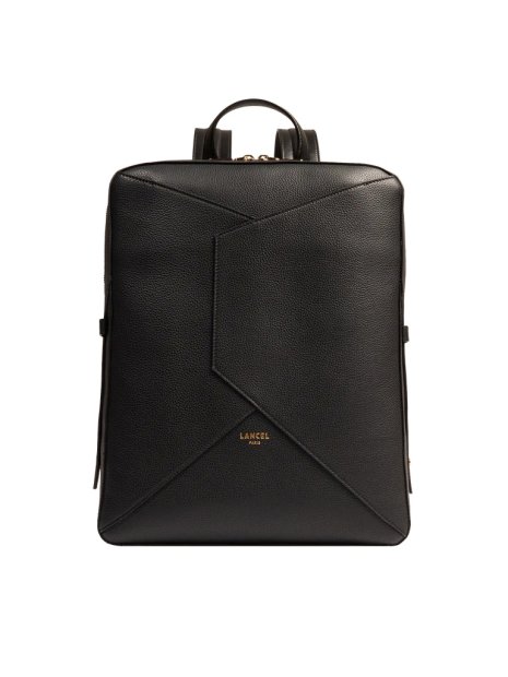 Lancel A13702 - CUIR DE VACHETTE - NOIR sac à dos 14" enveloppe de lancel sacs-a-mains