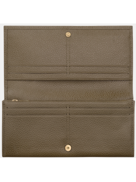 Longchamp 30050021 - CUIR DE VACHETTE - CA portefeuille long à rabat longchamp le foulonné complet