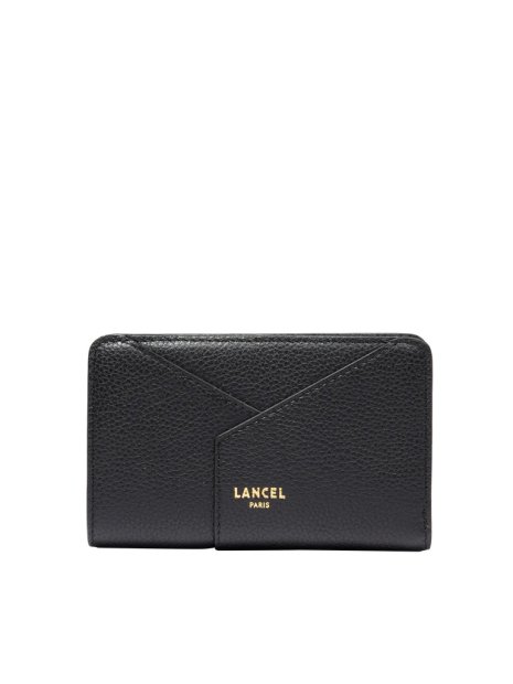 Lancel A13710 - CUIR DE VACHETTE - NOIR portefeuille zippé enveloppe de lancel pmpb
