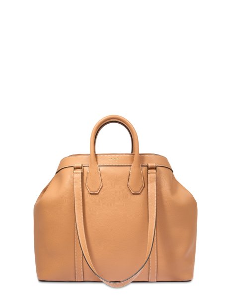 Lancel A13738 - CUIR DE VACHETTE - CAME sac cabas double porté belleville de lancel sac-a-main-shopping-toile-ou-cuir