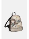 Anekke 41705-44 - POLYURÉTHANE - BEIGE/ sac à dos 3 compartiments real sacs-a-mains