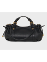 Gerard Darel 12H/440 - CUIR DE VACHETTE - NOI sac porté travers 12h sacs-a-mains