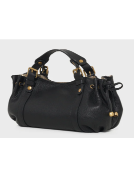 Gerard Darel 12H/440 - CUIR DE VACHETTE - NOI sac porté travers 12h gérard darel Sacs à mains