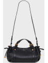Gerard Darel 12H/440 - CUIR DE VACHETTE - NOI sac porté travers 12h sacs-a-mains
