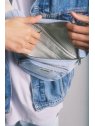 hindbag SOFIA - COTON BIO - DENIM BLEU sac banane sofia banane-ceinture