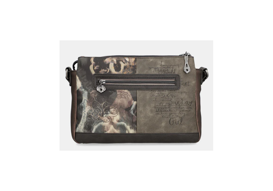 sac bandoulière à motifs 3 compartiments