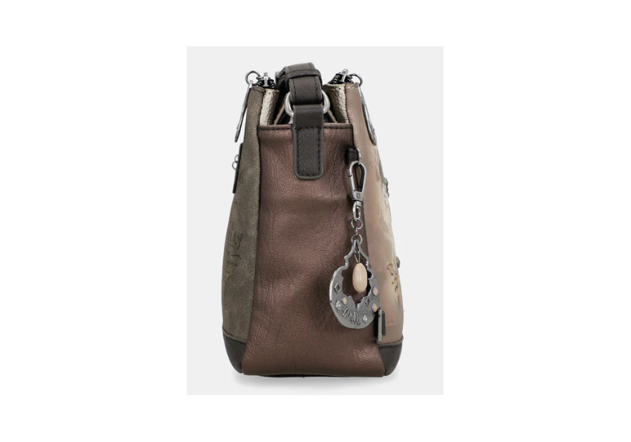 sac bandoulière à motifs 3 compartiments