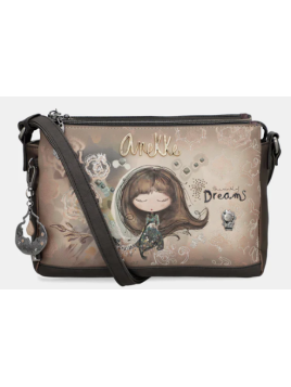 sac bandoulière à motifs 3 compartiments