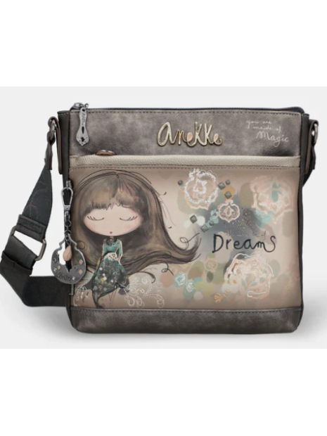 Anekke 41703-069 - SYNTHÉTIQUE - BEIGE sac bandoulière avec poche devant sacs-a-mains