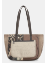 Anekke 41702-367 - SYNTHÉTIQUE - BEIGE cabas sac-a-main-shopping-toile-ou-cuir