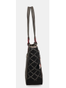 Anekke 41802-134 - SYNTHÉTIQUE - NOIR sac à main grand mademoiselle sac-a-main-shopping-toile-ou-cuir