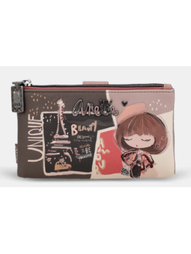 Anekke 41809-907 - SYNTHÉTIQUE - NOIR portefeuille compact pmpb