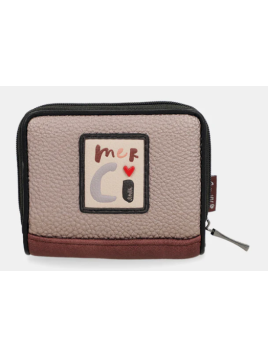 Anekke 41809-903 - SYNTHÉTIQUE - NOIR porte monnaies porte billets compact pmpb