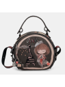 Anekke 41803-081 - SYNTHÉTIQUE - NOIR sac bandoulière arrondi sacs-a-mains