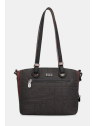 Anekke 41802-372 - SYNTHÉTIQUE - NOIR grand cabas sac-a-main-shopping-toile-ou-cuir