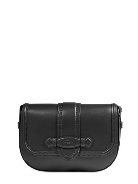 Lancel A13719 - CUIR DE VACHETTE - NOIR sac à rabat m sienna de lancel sacs-a-mains