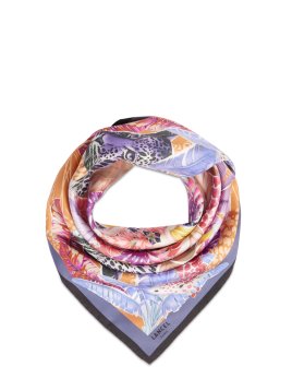 Lancel A13879 carré de soie 90x90 lancel jungle patern carre de soie